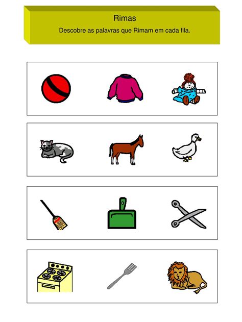 O Que Rima Com Coisa - PPT - Vamos Brincar a Rimar PowerPoint Presentation, free download - ID ...