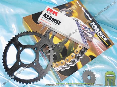 Kit Chain FRANCE EQUIPMENT Reinforced For Motorcycle DERBI SENDA 125