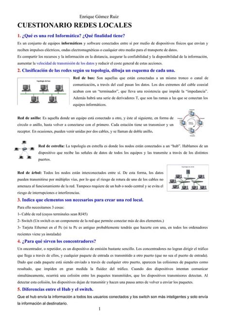 Cuestionario Redes Locales Pdf