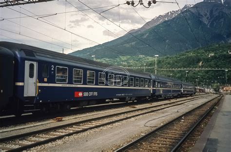 The Transport Library Sbb Re Ii Green Livery At Brig On