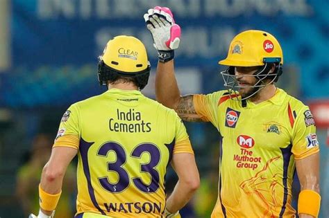 IPL 2020 Watson And Du Plessis Guide CSK To Emphatic 10 Wicket Win