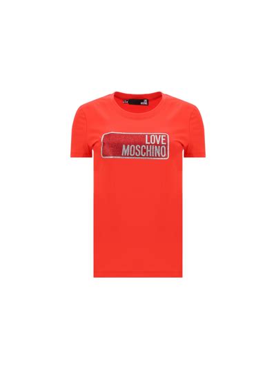 Love Moschino Womens Red Other Materials T Shirt Modesens