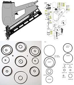 New O Ring Replacement Rebuild Kit For Senco SN4 SN IV Framing Nailer