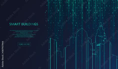 Smart building concept design Stock Vector | Adobe Stock