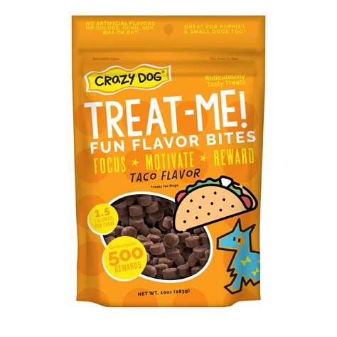 Crazy Dog Treat-Me! Mini Taco Soft & Chewy Dog Treats, 10 oz. | Petco