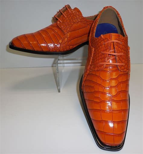 Burnt Orange Dress Shoes for Men