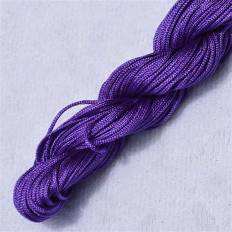 2mm Chinese Knot Satin Nylon Braided Cord Macrame Beading Rattail Wire