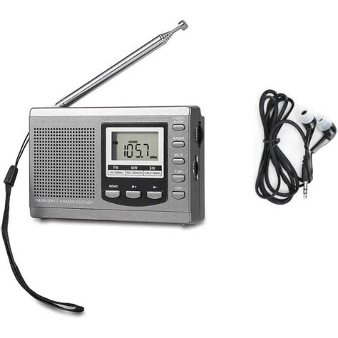 Récepteur Radio Fm Mw Sw Mini Radios Portables Avec Réveil Portable