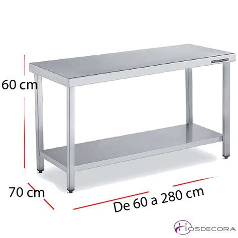 Mesa De Trabajo Para Cocinas De Bar O Cafetería