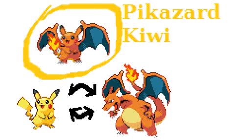 Pikachu Charizard Fusion