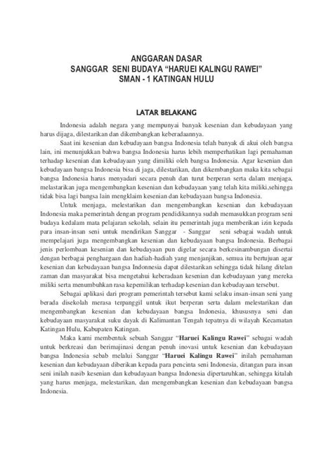 Contoh Proposal Sanggar Seni Lakaran