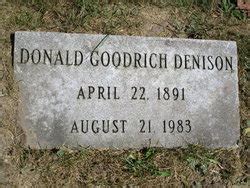 Donald Goodrich Denison 1891 1983 Find A Grave Memorial