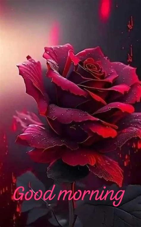 Good Morning Red Rose