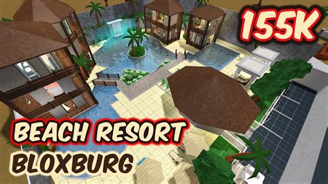 Roblox Bloxburg 155k Beach Resort Speed Build And Tour November 13