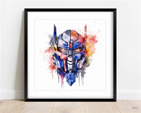 Optimus Prime Wall Art, Transformer Poster Prints, Digital Download ...