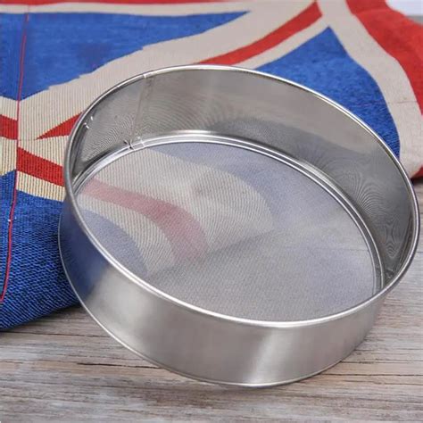 Stainless Steel Flour Sieve Colander Powdered Sugar Filter Mesh Sifting