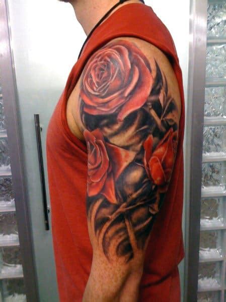 Top 35 Best Rose Tattoos For Men An Intricate Flower