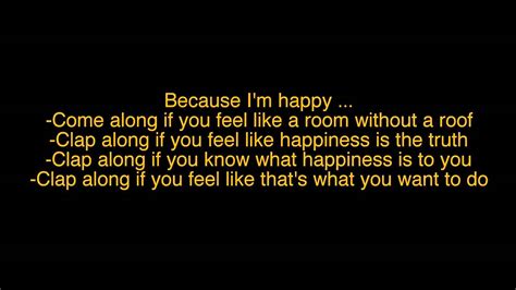 Happy Pharrell Williams Lyrics Youtube