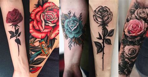 Tatuagem de Rosa no Braço 50 Ideias Bacanas para Você se Inspirar