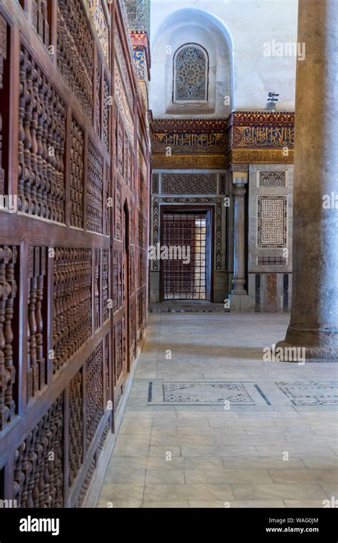 Innenansicht Der Dekorierten Marmor Mauern Um Das Ehrenmal Im Mausoleum