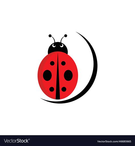 Ladybug icon logo Royalty Free Vector Image - VectorStock