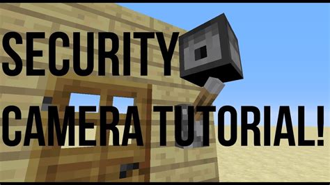 minecraft SECURITY CAMERA tutorial | Doovi