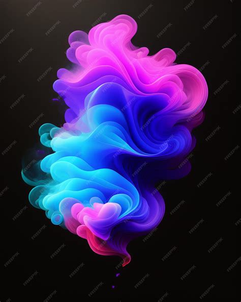 Premium Ai Image Colorful Smoke Gradients Wallpaper