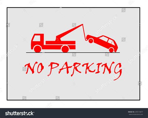 Traffic Sign No Parking Stock Vector Royalty Free 235515877