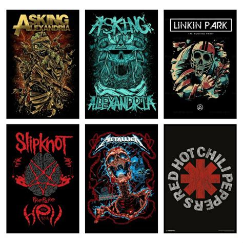 Jual Poster Band Metal Rock Poster Dinding Lawas Ukuran A4 Shopee Indonesia