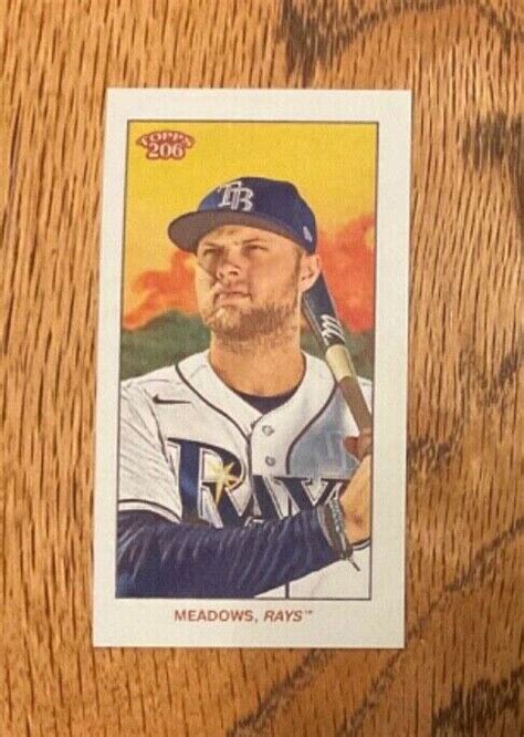 Topps T Base Back Austin Meadows Tampa Bay Rays Ebay