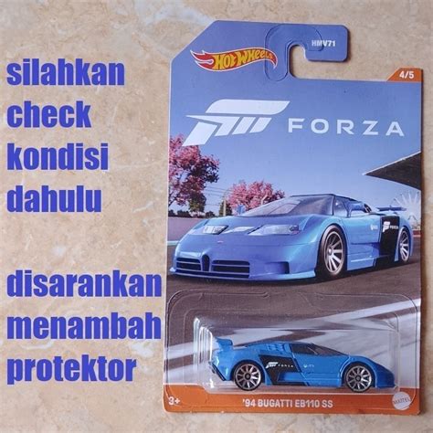 Hot Wheels Forza Series 2023 94 Bugatti EB110 SS Shopee Malaysia