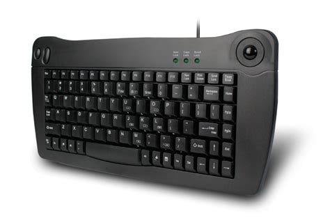 Solidtek Mini Trackball Keyboard - Wired USB