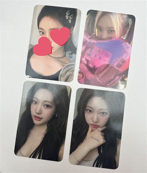 Wts Ningning Aespa Week Hand Mirror Tattoo Point Sticker Set Aespa Pc