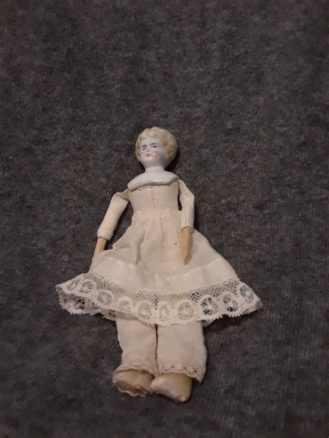 Antique Victorian Blonde 1890s China Head Lowbow Doll Etsy