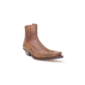 Botín Sendra 4660 Cuervo Western para hombre en cuero marrón