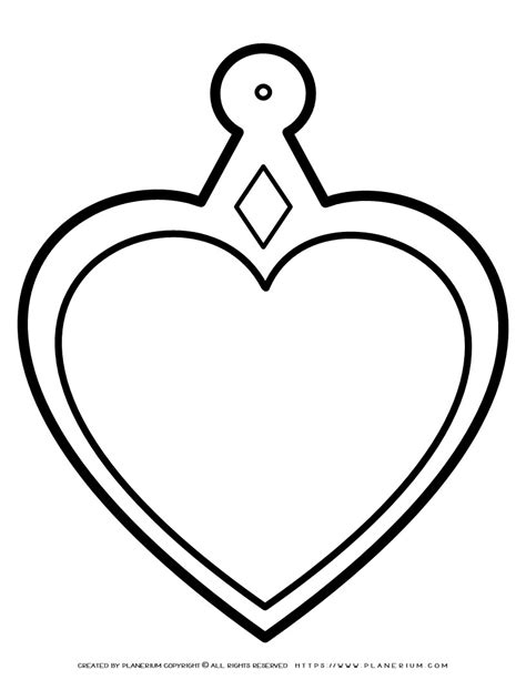 Heart Shaped Medallion Template Planerium