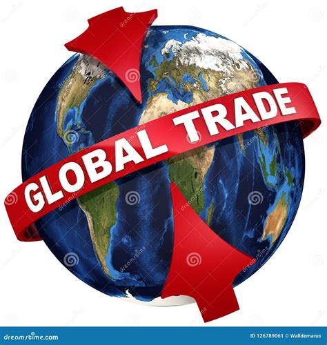 Global Trade. 3D Illustration Stock Illustration - Illustration of