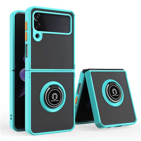 For Samsung Galaxy Z Flip 5 Case Protective Matte Back Case Magnetic For Car Mount With 360