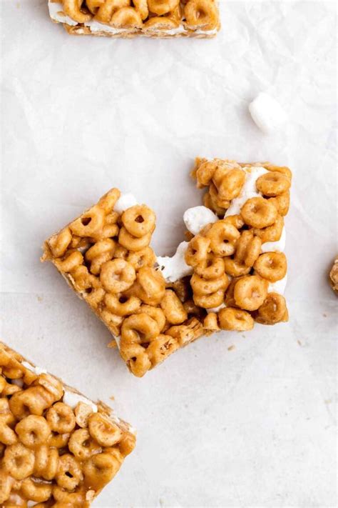 Peanut Butter Marshmallow Cereal Bars Recipe Dinner Then Dessert