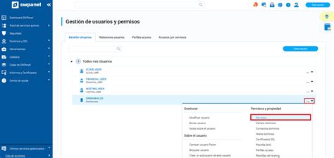 Cómo Crear Un Acceso Al Swpanel Utilizando Un Nuevo Usuario Manuales