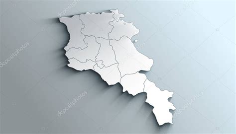 Pa S Mapa Geogr Fico Pol Tico De Armenia Con Provincias Con Sombras 2024