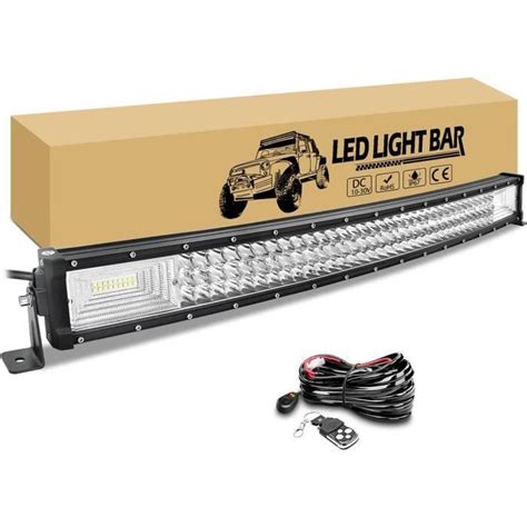 Cm W Barre De Led X Incurv Avec V Stroboscope C Blage Kit