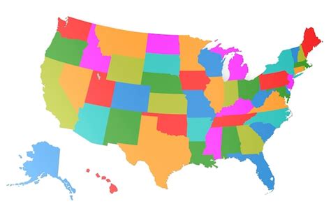 Strona Kolorowa Mapa Usa Zdj Cia Darmowe Pobieranie Na Freepik