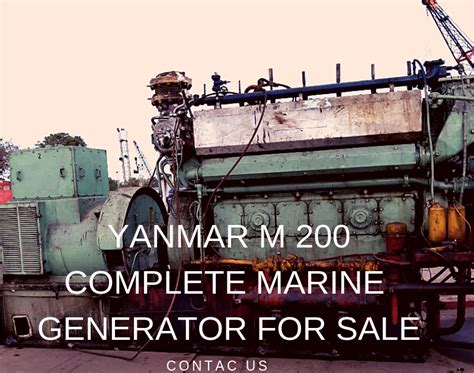 Yanmar M200 Complete Generator And Spare Parts Supplier Ship