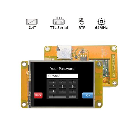 Inch Nextion Hmi Display R Rezistif Ekran Dokunmatik Uygun