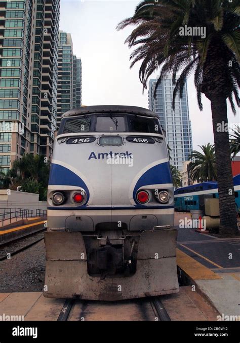 Amtrak train, San Diego Stock Photo - Alamy