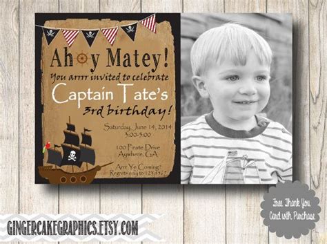 Pirate Birthday Invitation Printable By Gingercakegraphics Th