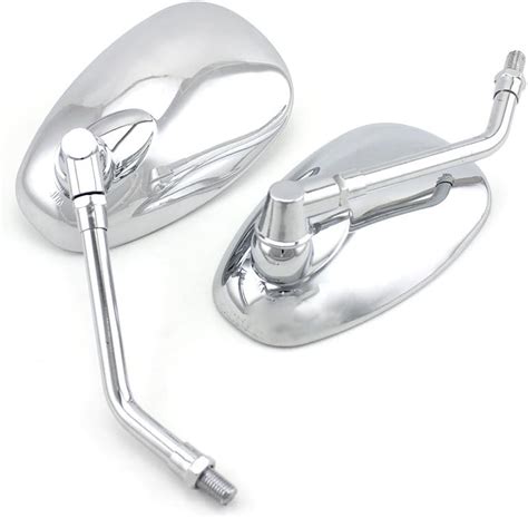 Motorcycle Mirrors Universal 10mm Chrome Motorcycle Rear