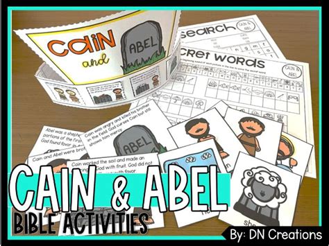 Cain And Abel Bible Activities L Cain And Abel Bible Lesson L Bible