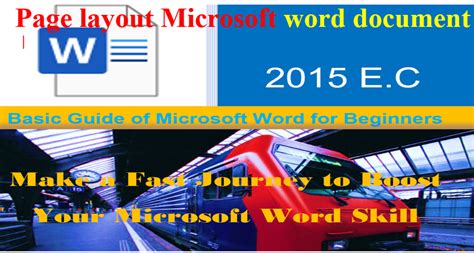 Page layouts in Microsoft word document - Ethiop Site